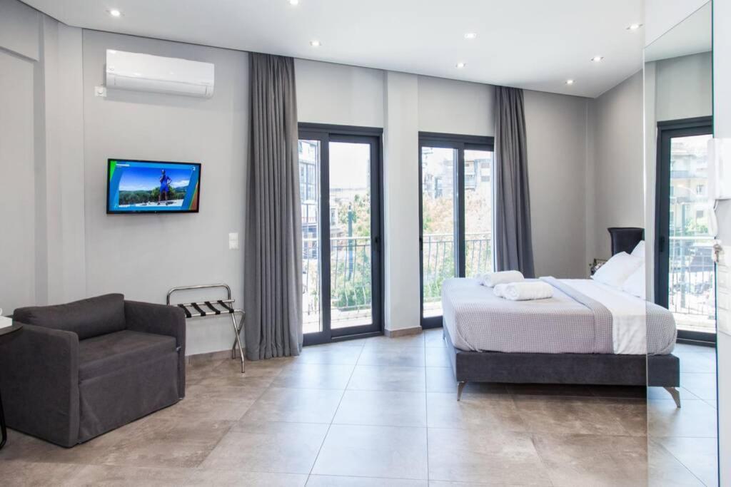 E Spacious Cornered Brand New Studio Apartment E Athens Ngoại thất bức ảnh